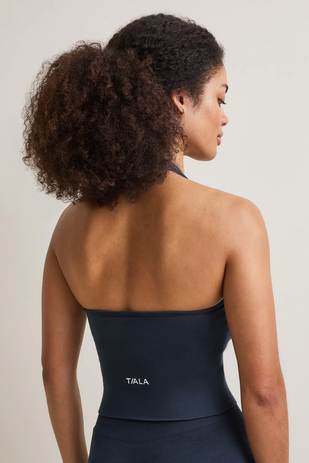 Sculpt Seamless Halter Tank - Navy Marl - Image 3