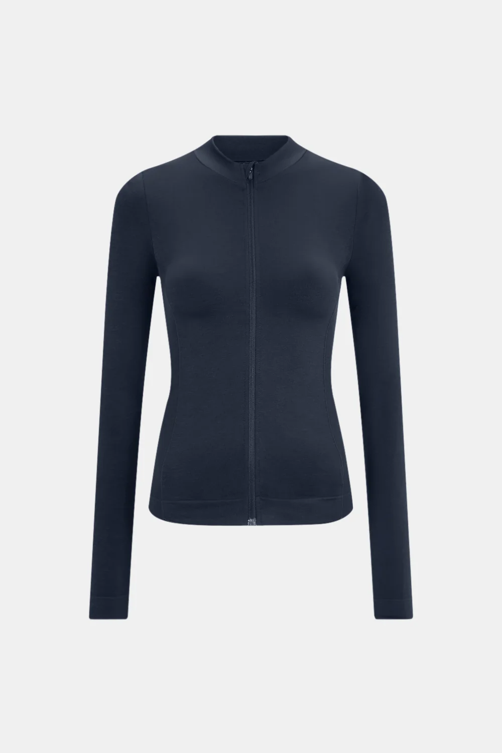 Sculpt Seamless Longline Jacket - Navy Marl - Image 2