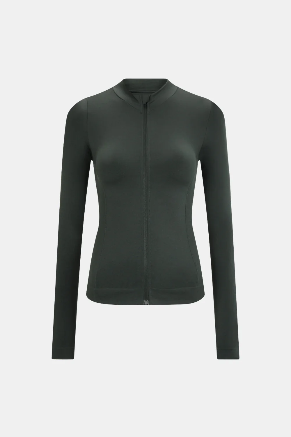 Sculpt Seamless Longline Jacket - Slate Green - Image 2