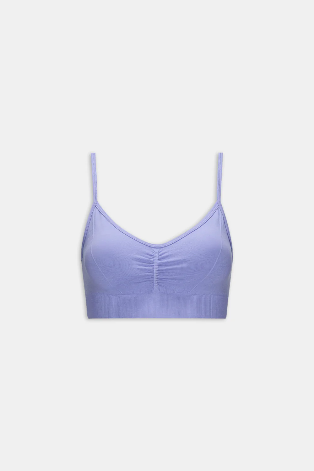 Sculpt Seamless Ruched Sports Bra - Aster Blue - Image 2