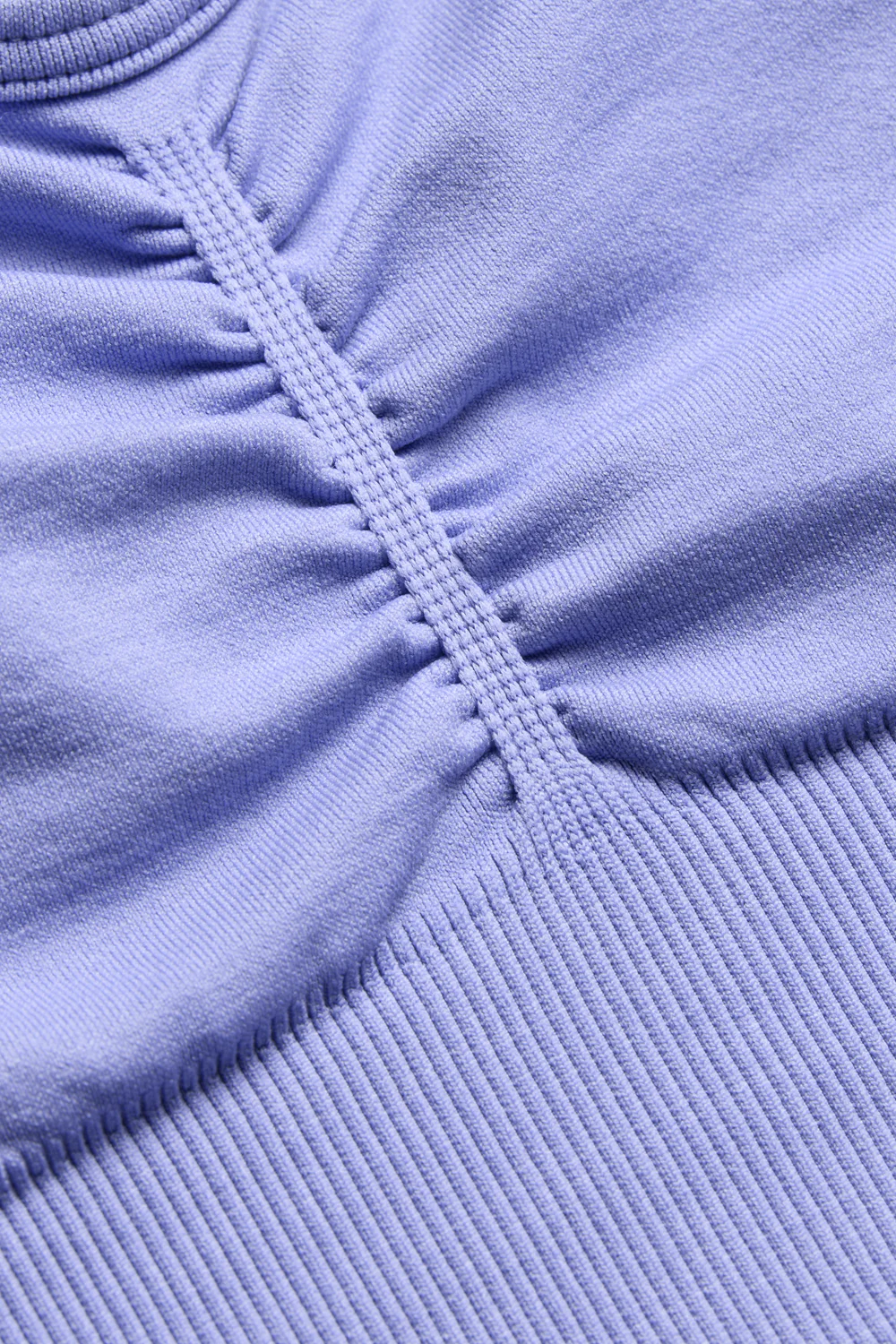 Sculpt Seamless Ruched Sports Bra - Aster Blue - Image 7