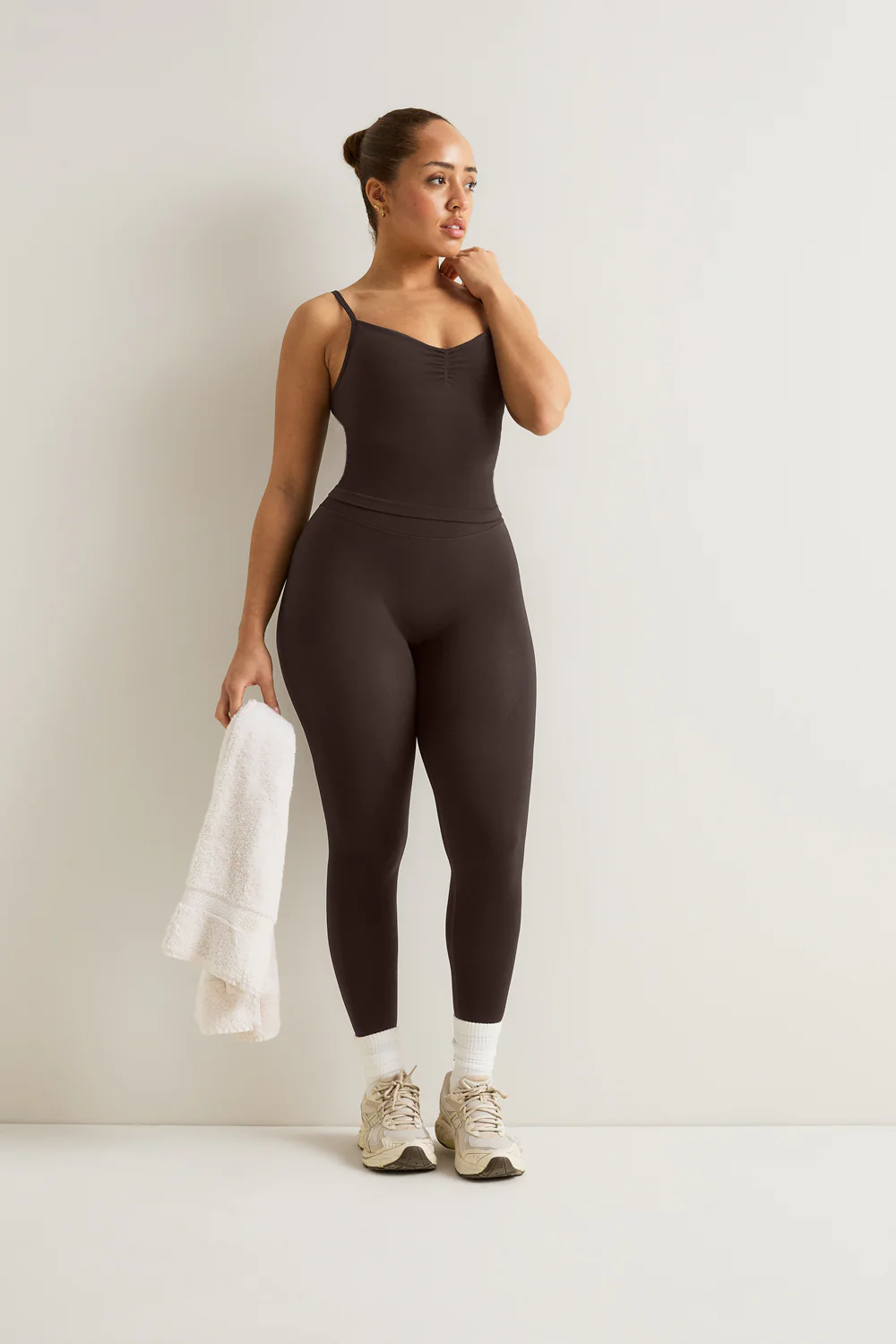 Sculpt Seamless Ruched Vest - Americano - Image 4