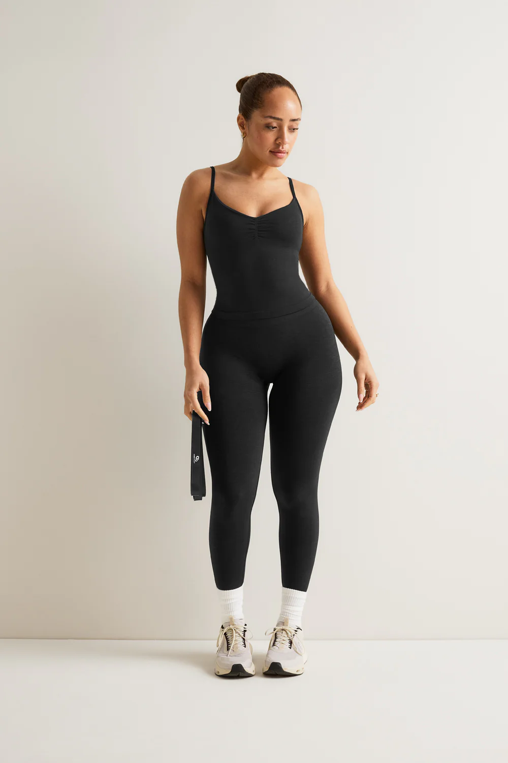 Sculpt Seamless Ruched Vest - Black Marl - Image 5