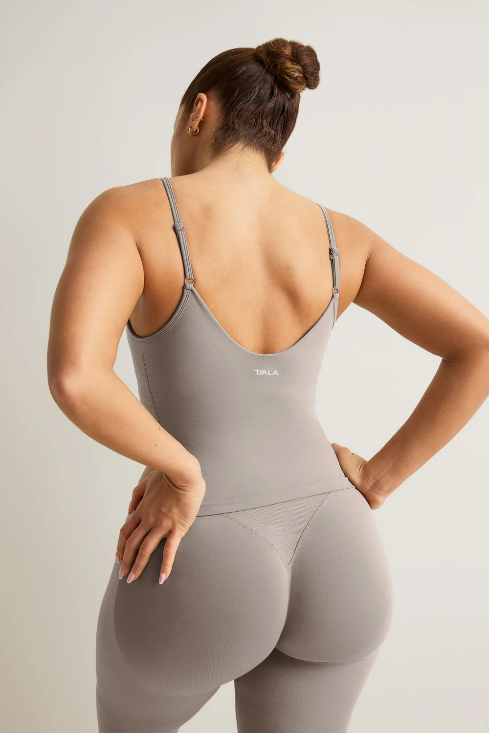 Sculpt Seamless Ruched Vest - Pebble - Image 4