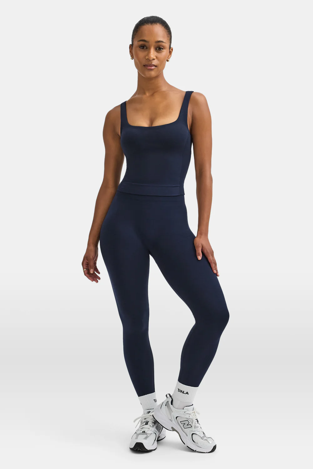 Sculpt Seamless Scrunch Legging - Navy Marl - Image 4