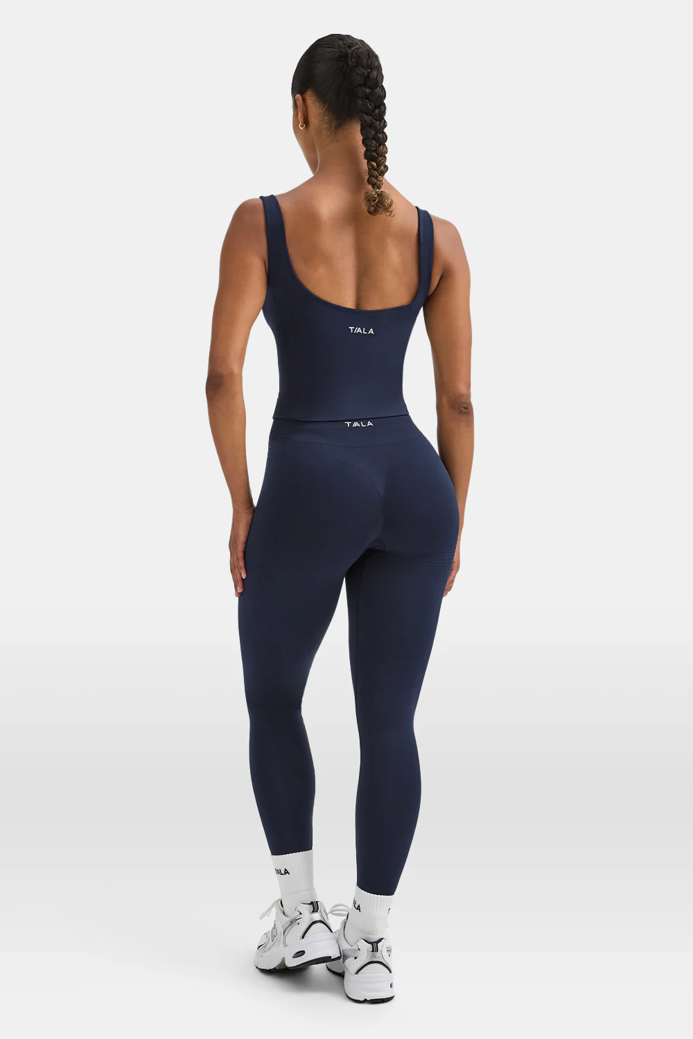 Sculpt Seamless Scrunch Legging - Navy Marl - Image 5