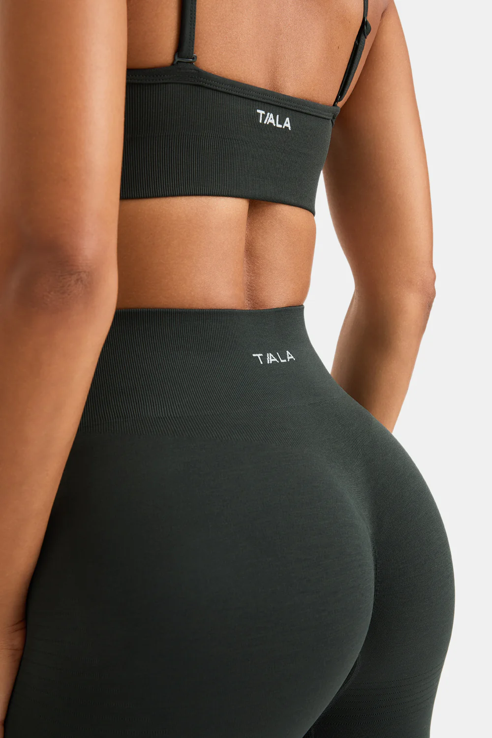 Sculpt Seamless Scrunch Legging - Slate Green - Image 3