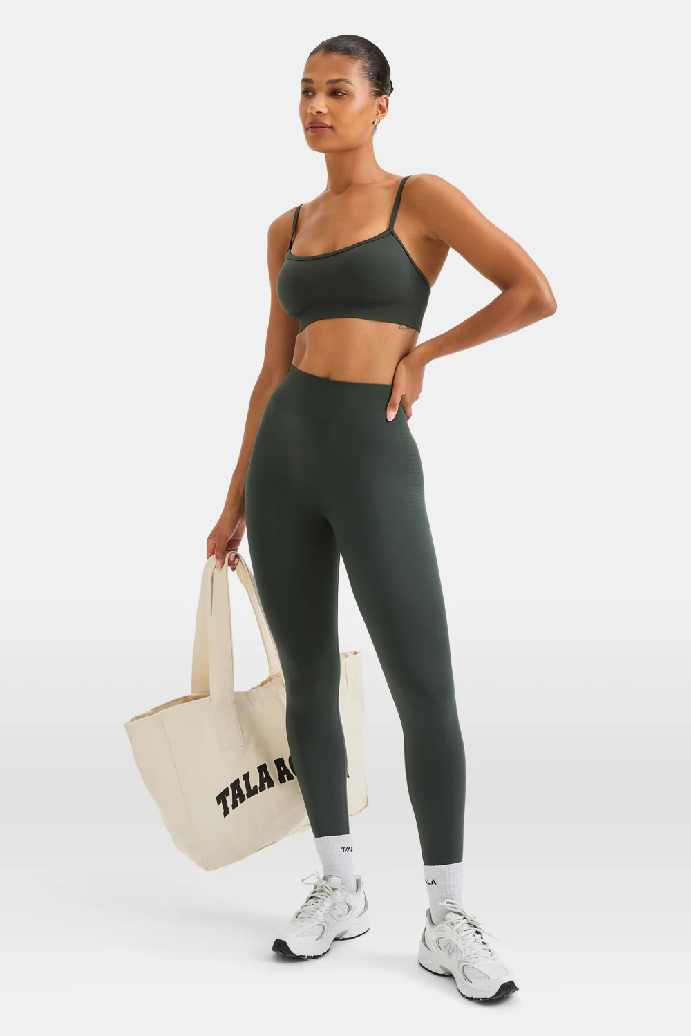 Sculpt Seamless Scrunch Legging - Slate Green - Image 4
