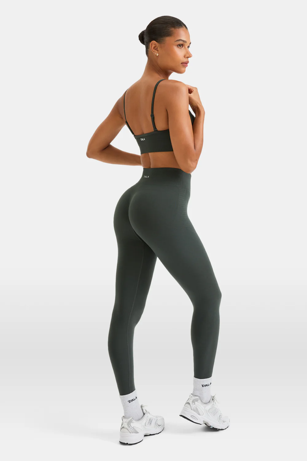 Sculpt Seamless Scrunch Legging - Slate Green - Image 5