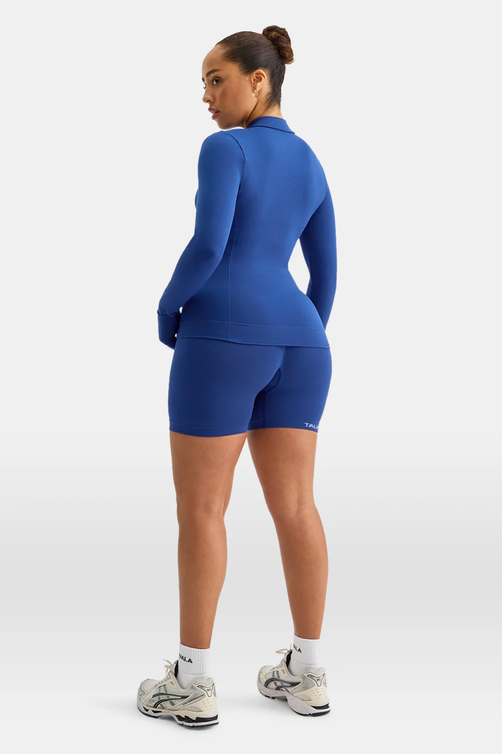 Sculpt Seamless Longline Jacket - Cobalt Blue - Image 4
