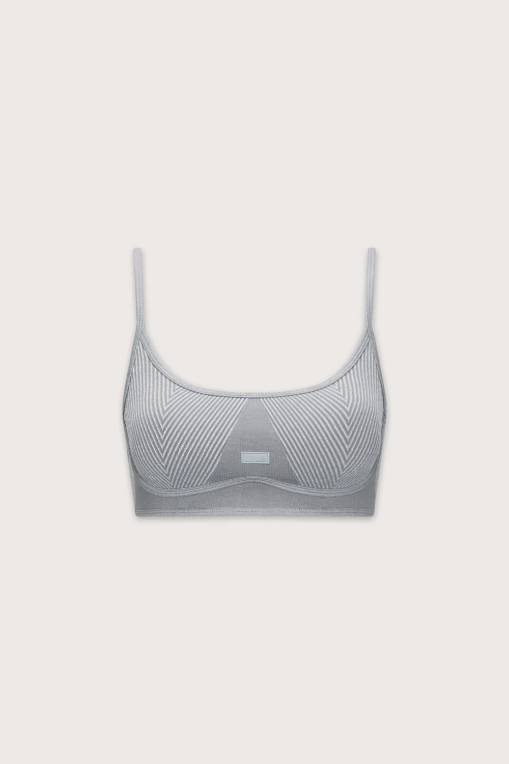 Seamless Rib Bra - Vintage Grey - Image 2