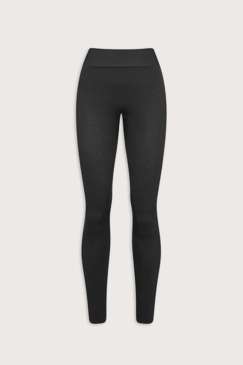 Seamless Rib Legging - Vintage Black - Image 2