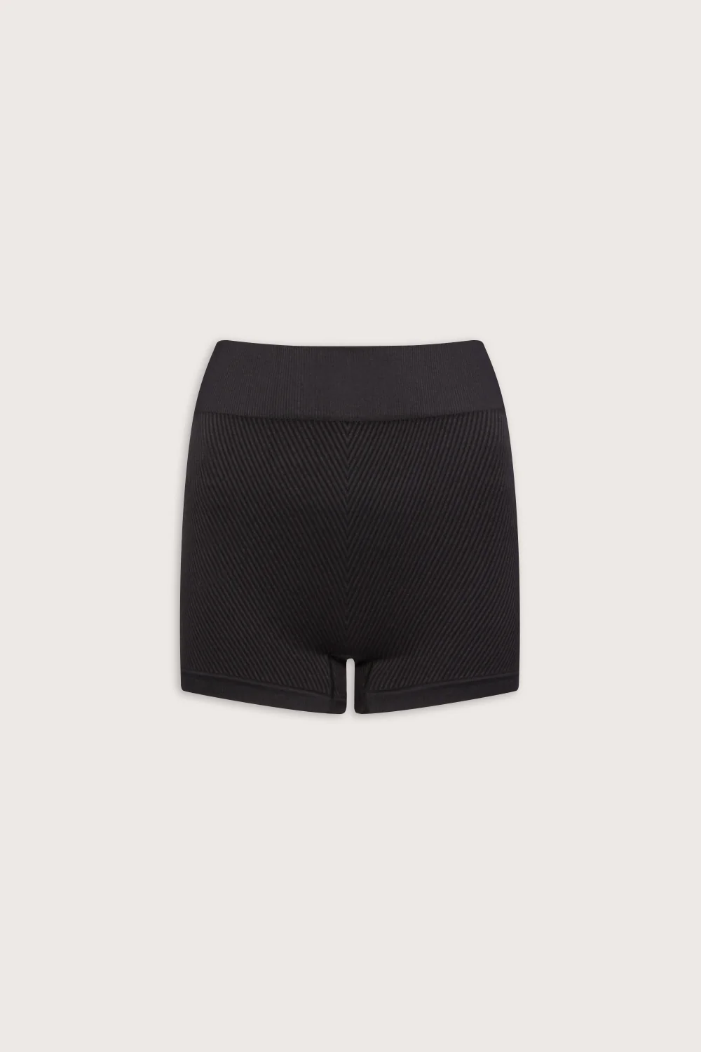 Seamless Rib Shorts - Vintage Black - Image 2