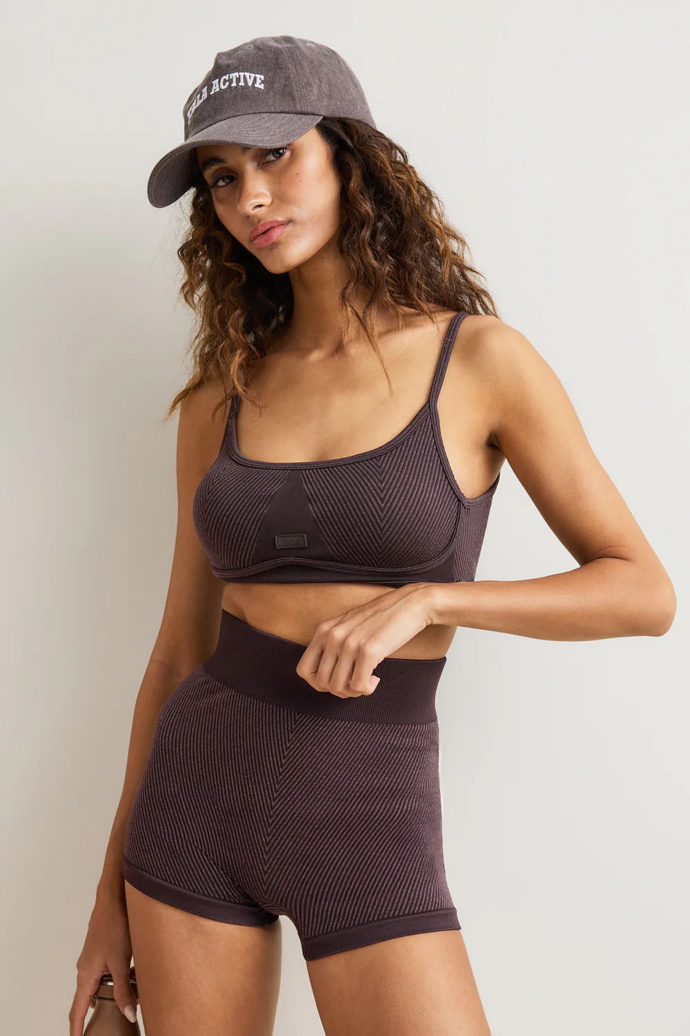 Seamless Rib Shorts - Vintage Brown