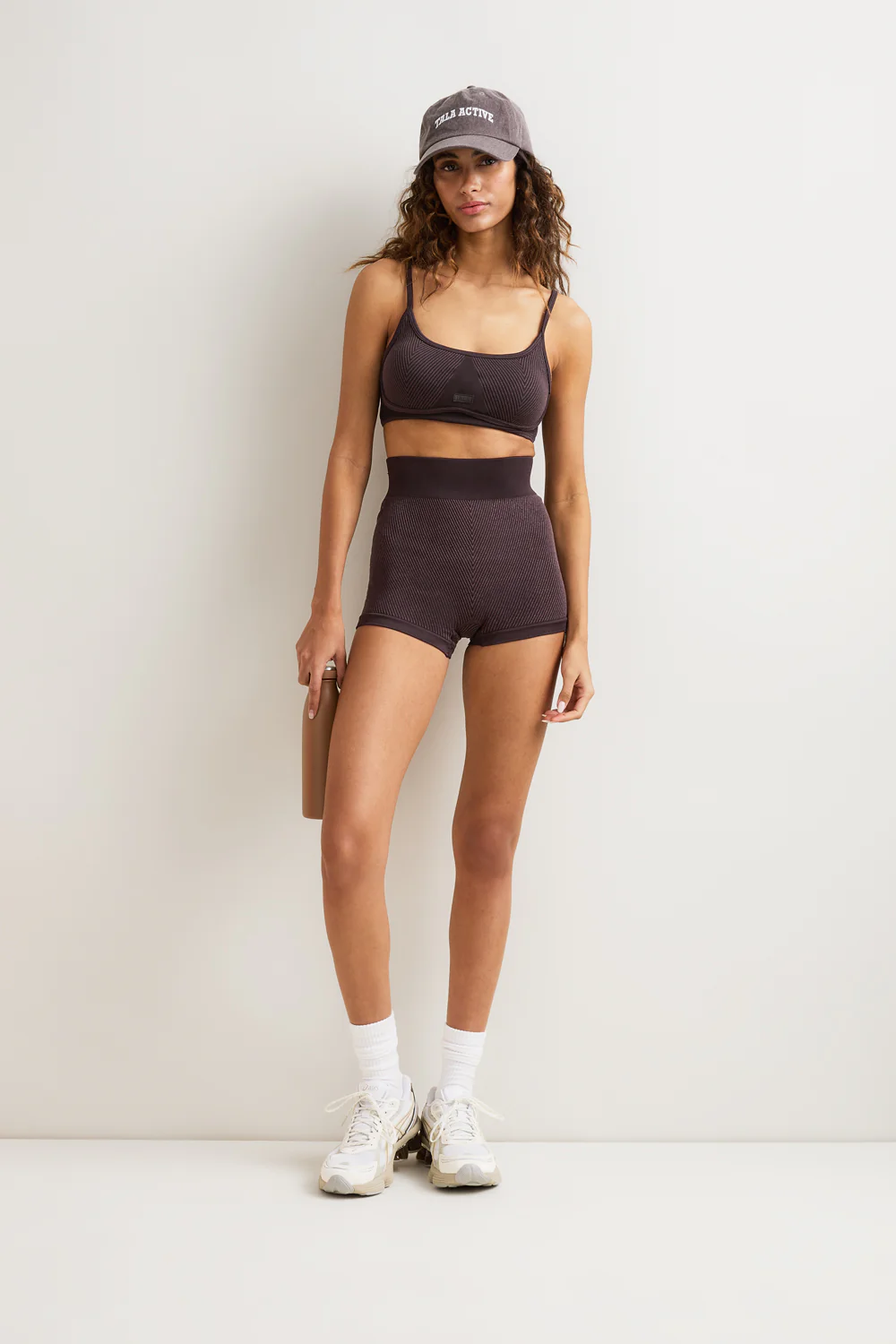 Seamless Rib Shorts - Vintage Brown - Image 4