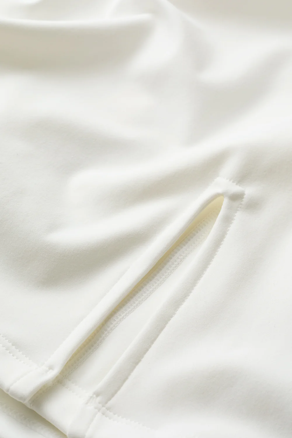 SkinLuxe Asymmetric Side Split Skort - Coconut Milk - Image 6