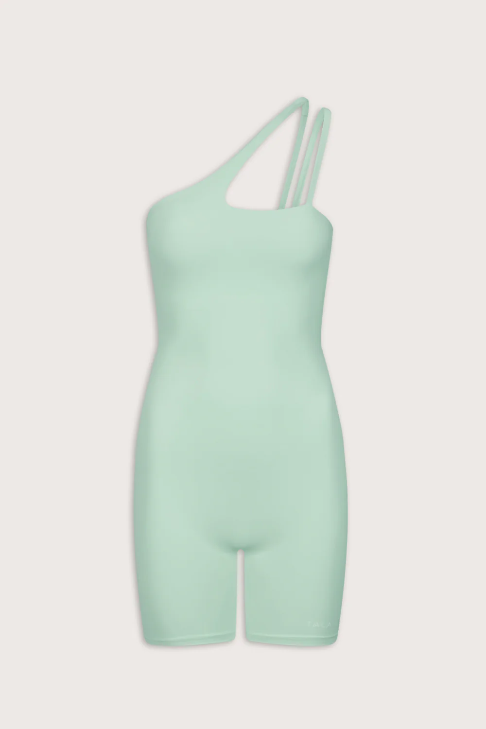 SkinLuxe Asymmetrical Strappy Unitard - Soft Mint - Image 2