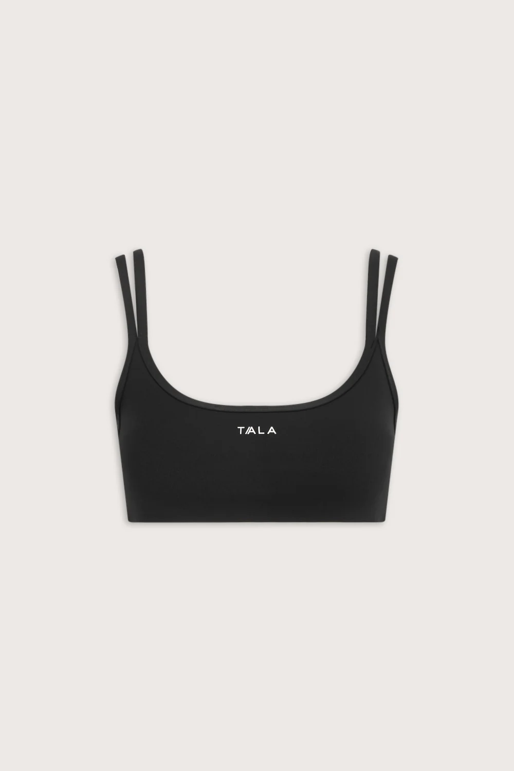 SkinLuxe Bandeau Cross Over Sports Bra - Shadow Black - Image 2