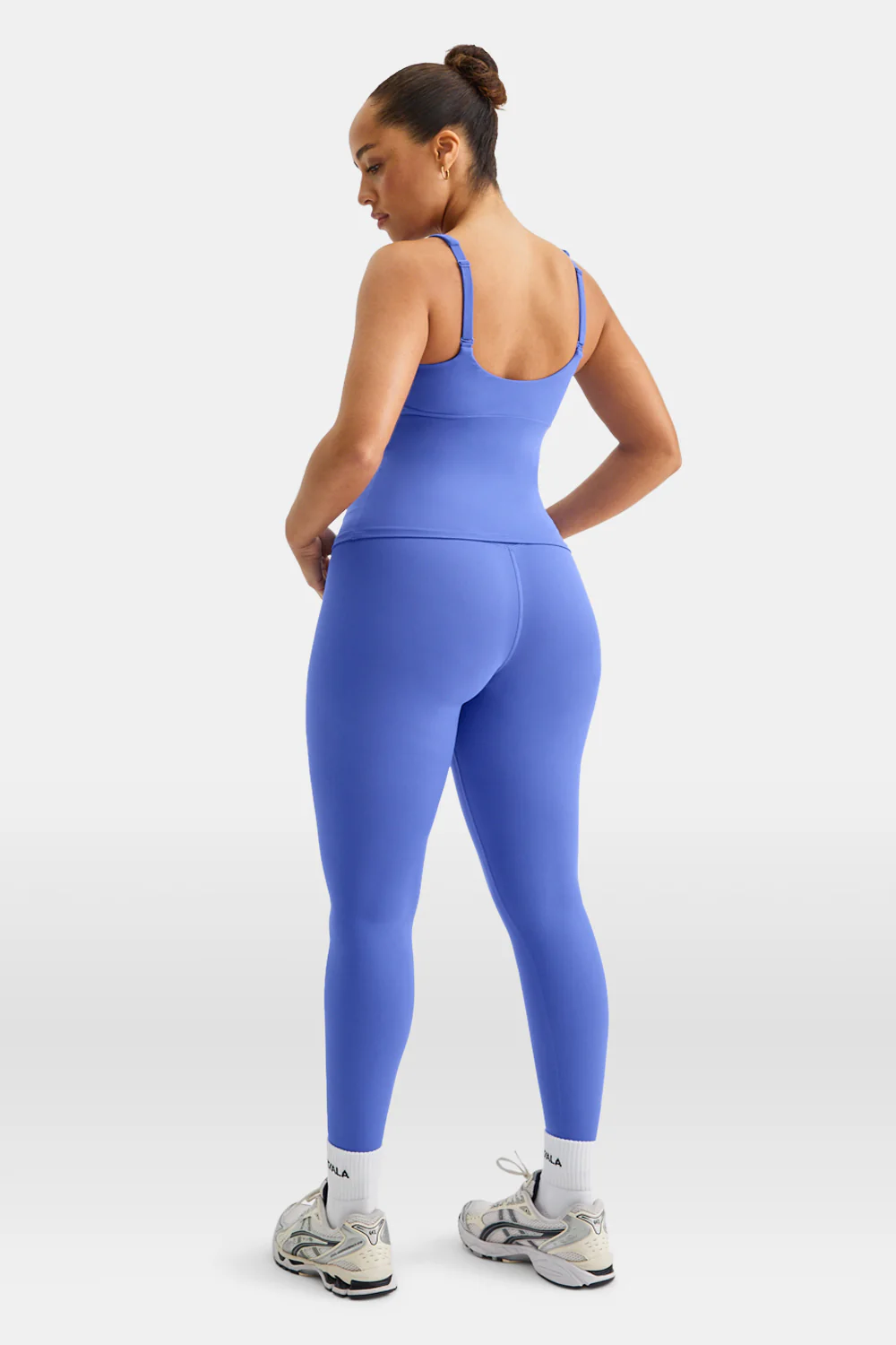 SkinLuxe Scoop Neck Full Length Vest - Iris Blue - Image 4