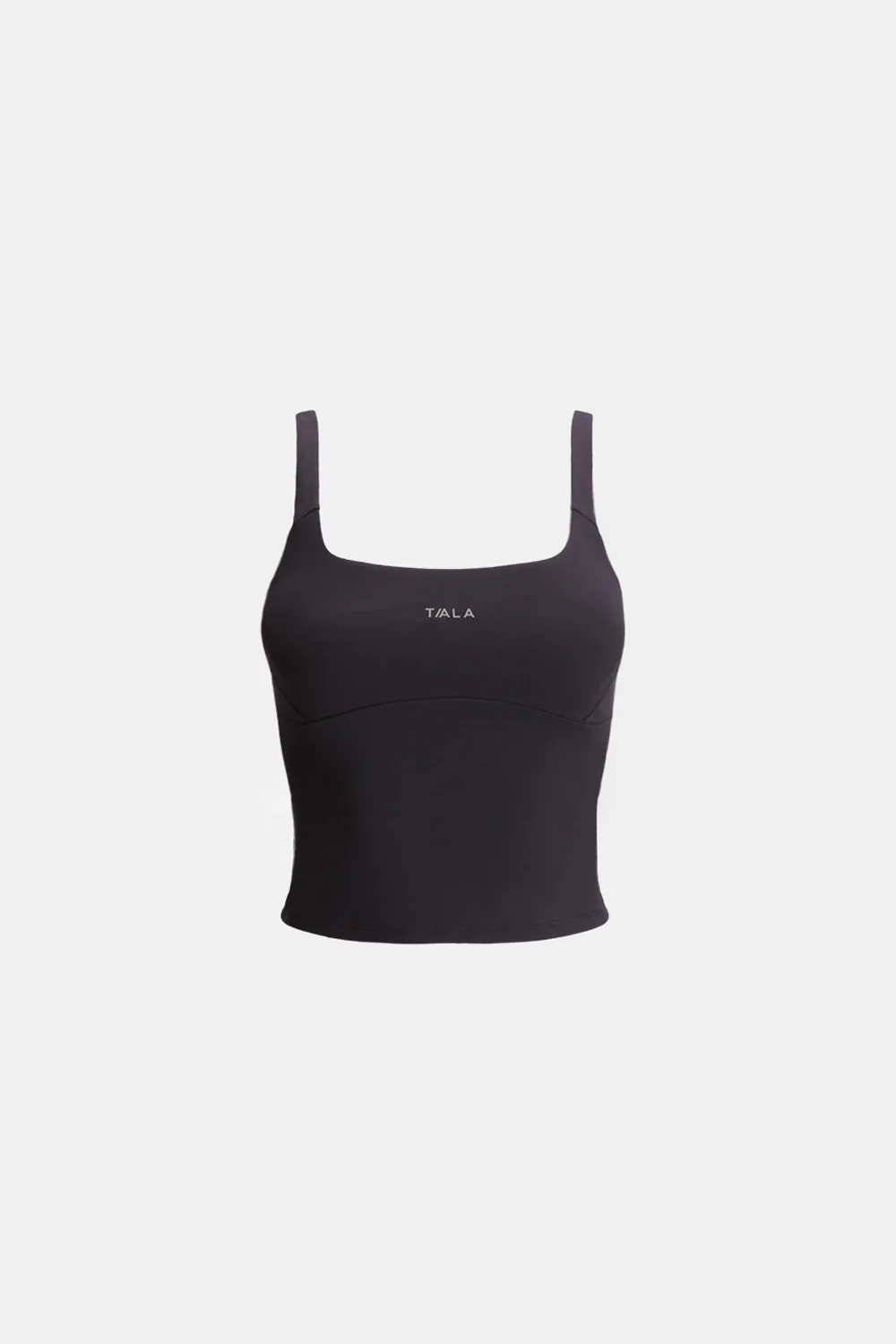 SkinLuxe Scoop Neck Vest - Shadow Black - Image 3