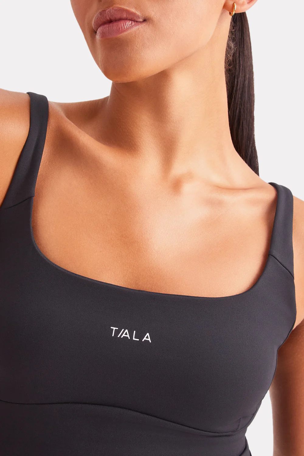 SkinLuxe Scoop Neck Vest - Shadow Black - Image 5