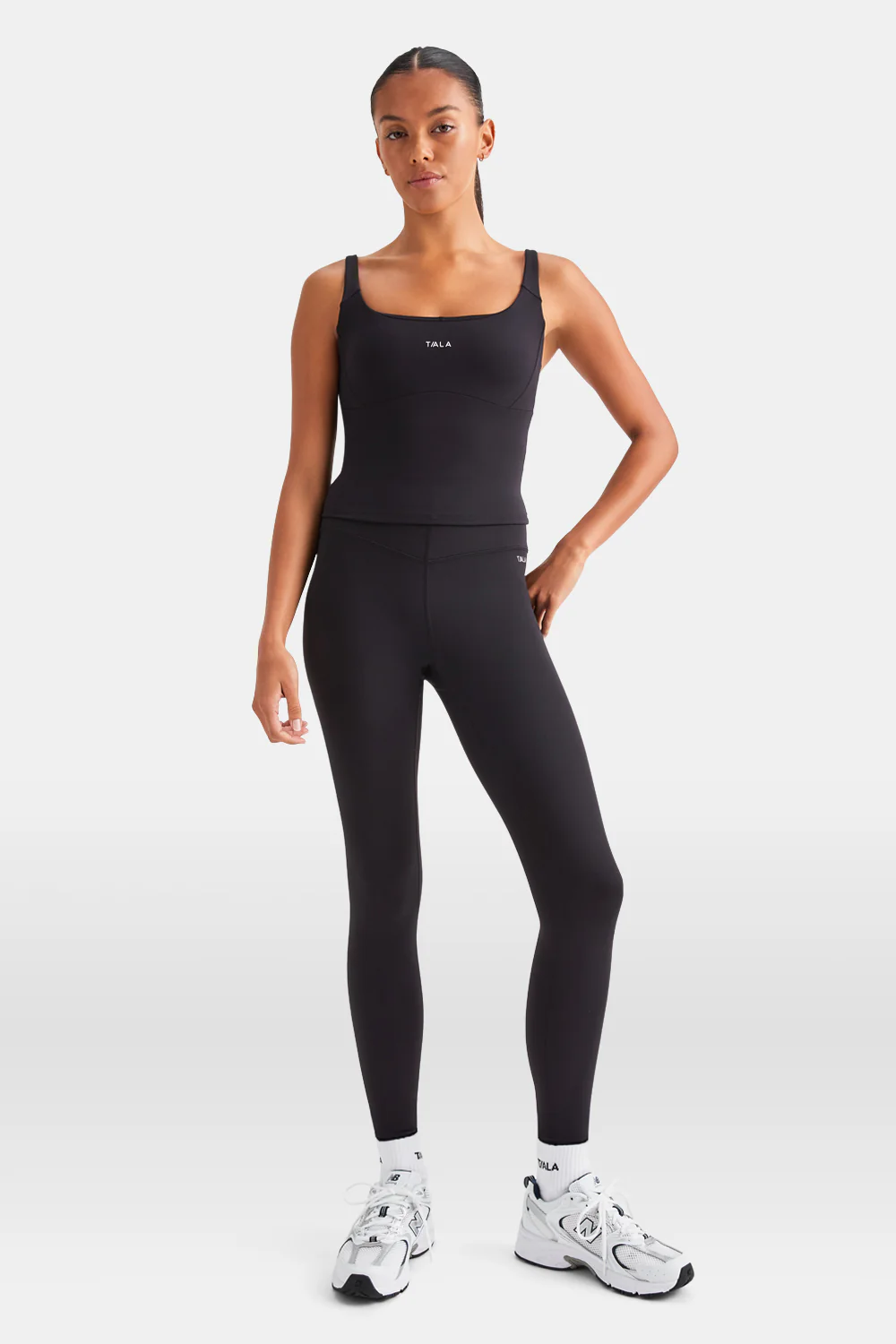 SkinLuxe Scoop Neck Vest - Shadow Black - Image 6