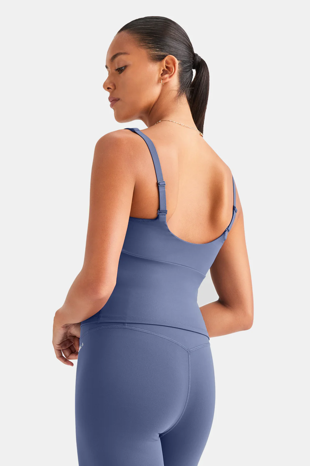 SkinLuxe Scoop Neck Vest - Vintage Blue - Image 11