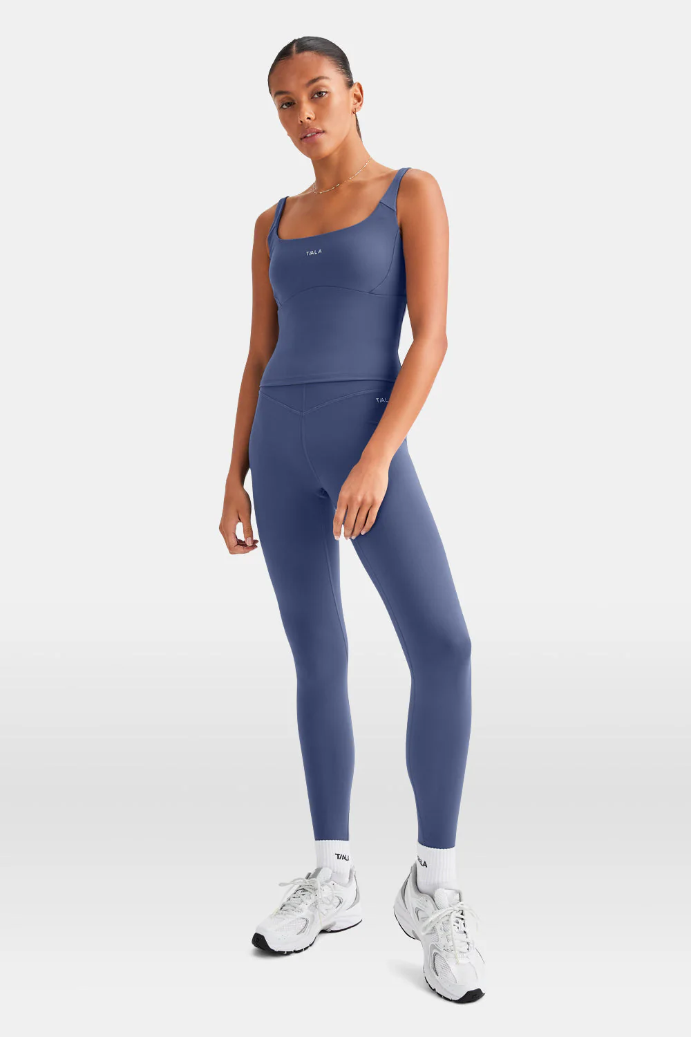 SkinLuxe Scoop Neck Vest - Vintage Blue - Image 3