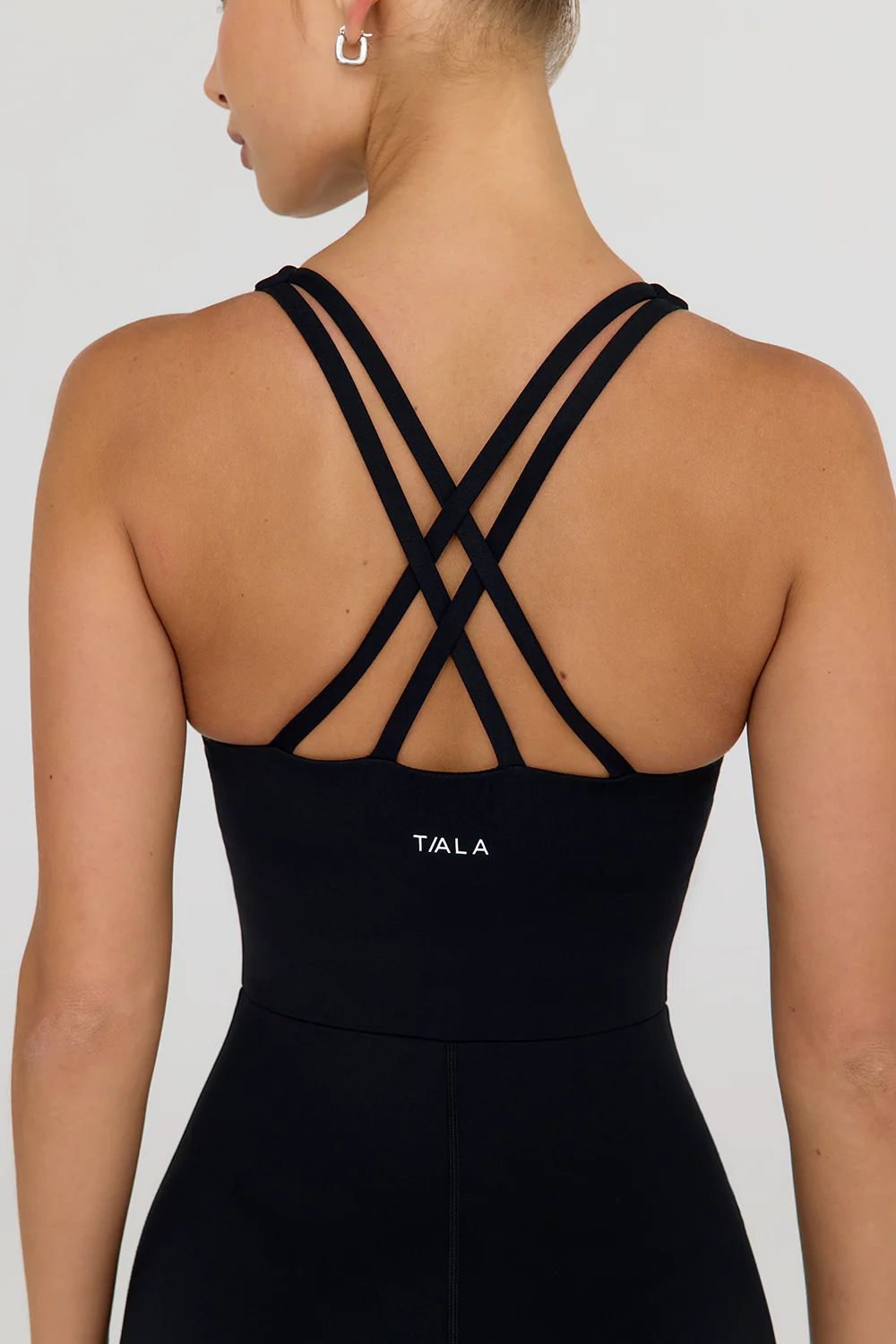 SkinLuxe Built-In Support Strappy Back Unitard - Shadow Black - Image 7