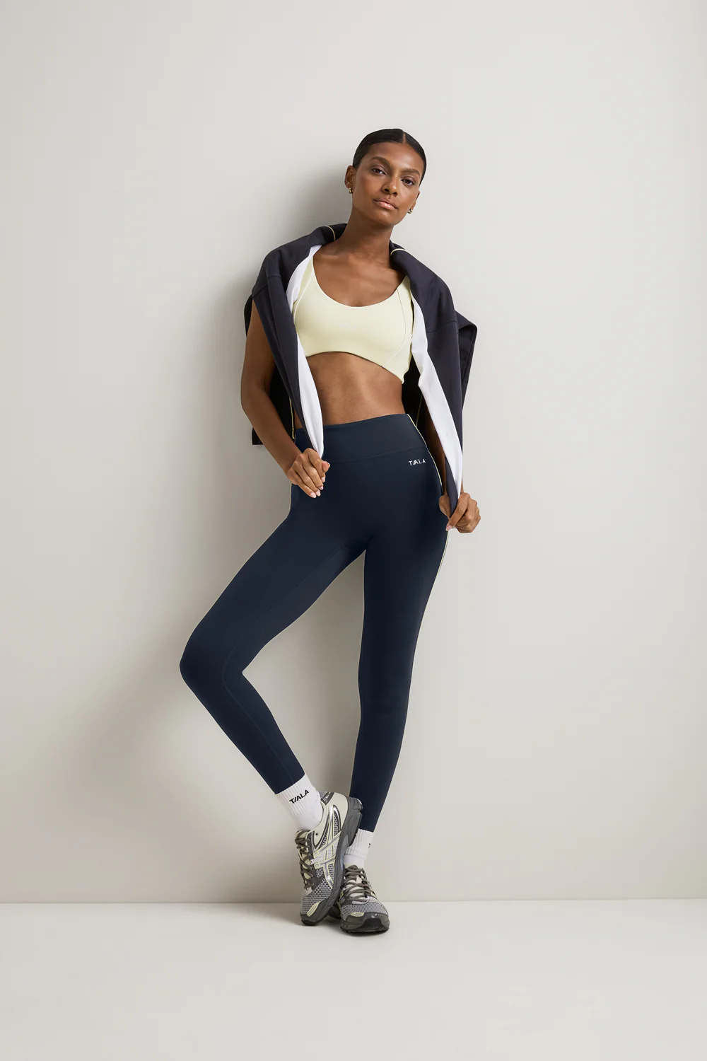 SkinLuxe Contrast Piping Legging - Midnight Navy - Image 6