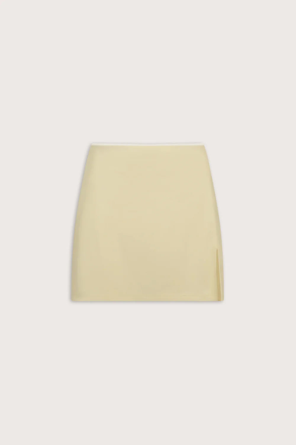 SkinLuxe Contrast Piping Mini Skort - Lemon Yellow - Image 2