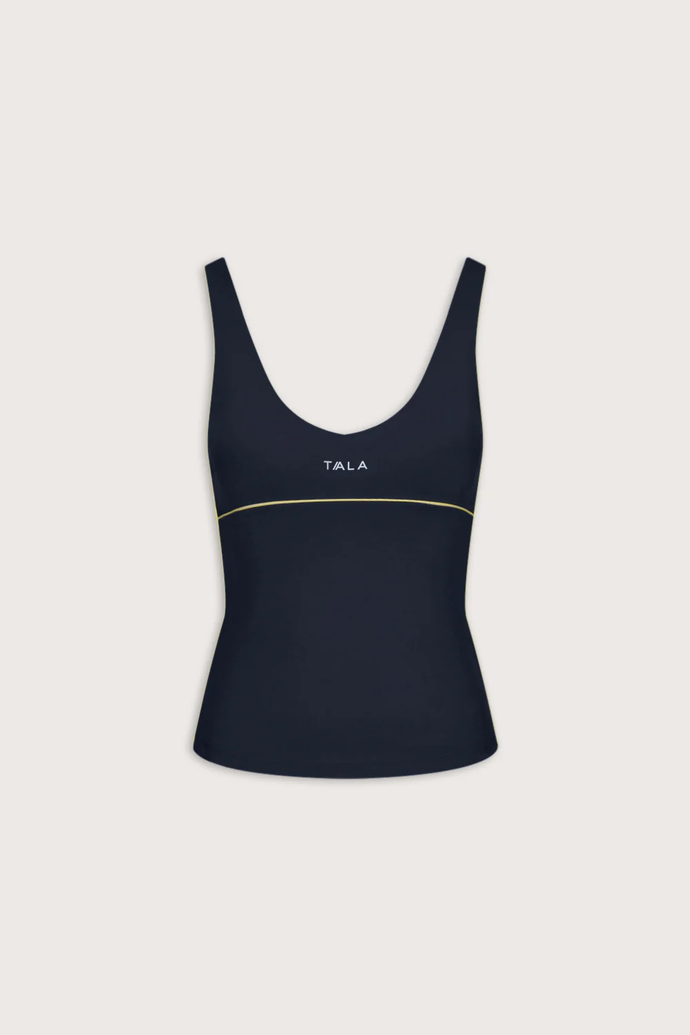 SkinLuxe Contrast Piping Vest - Midnight Navy - Image 2
