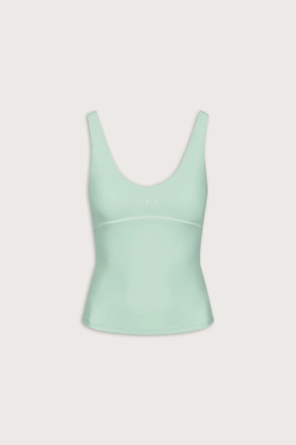 SkinLuxe Contrast Piping Vest - Soft Mint - Image 2