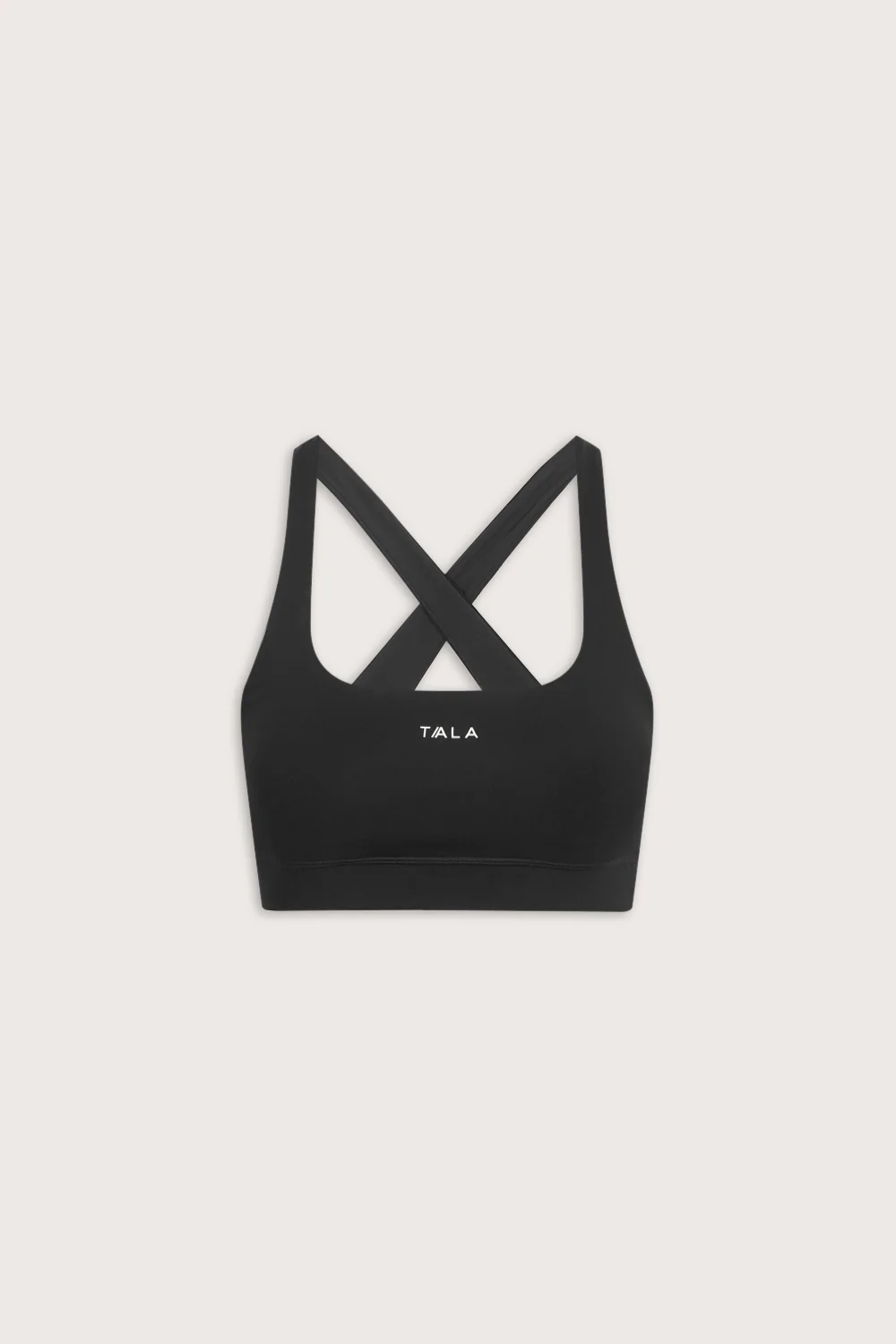SkinLuxe Cross Back Sports Bra - Shadow Black - Image 2