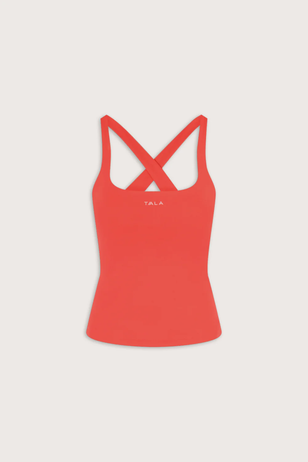 SkinLuxe Cross Back Vest - Coral - Image 2