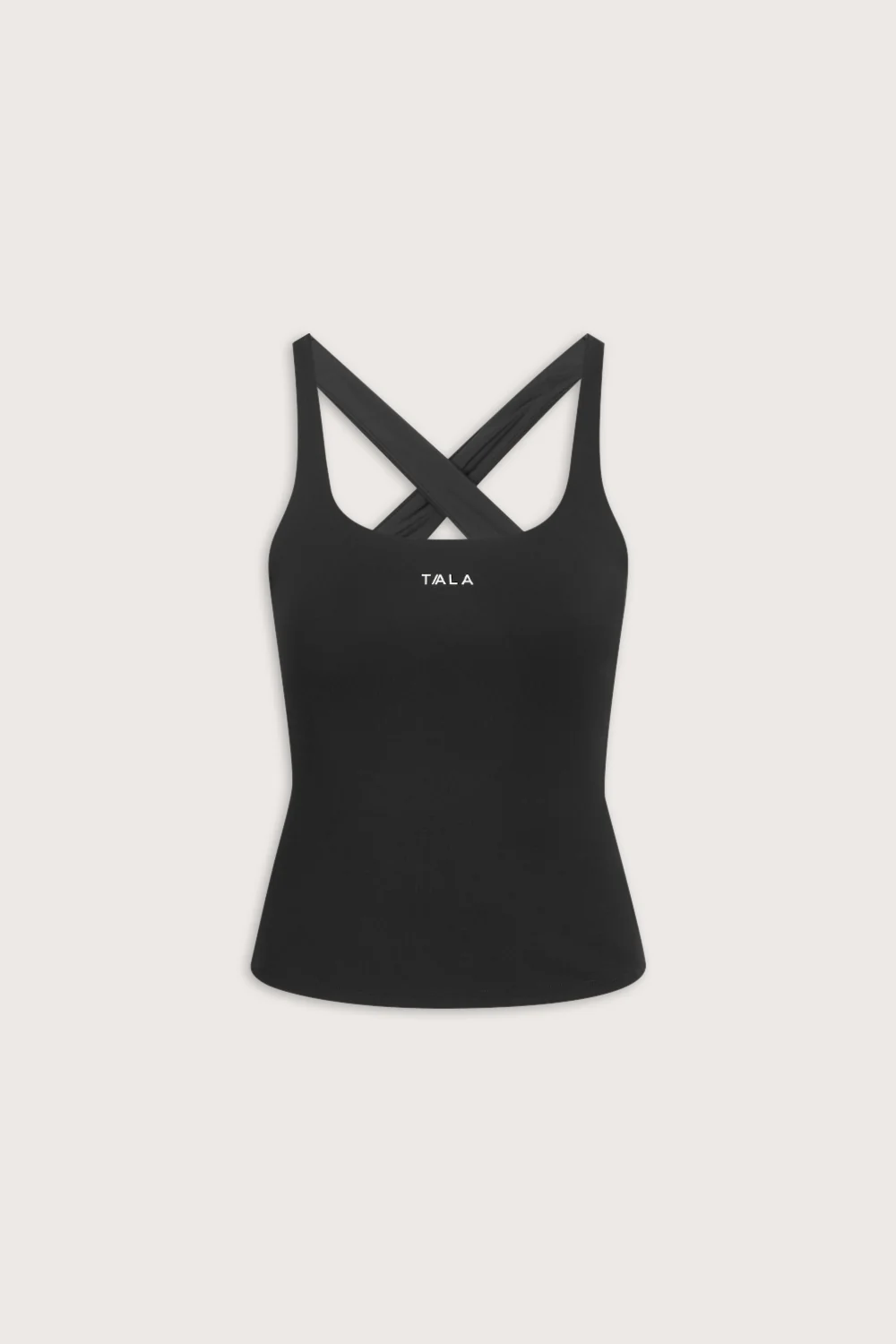 SkinLuxe Cross Back Vest - Shadow Black - Image 2