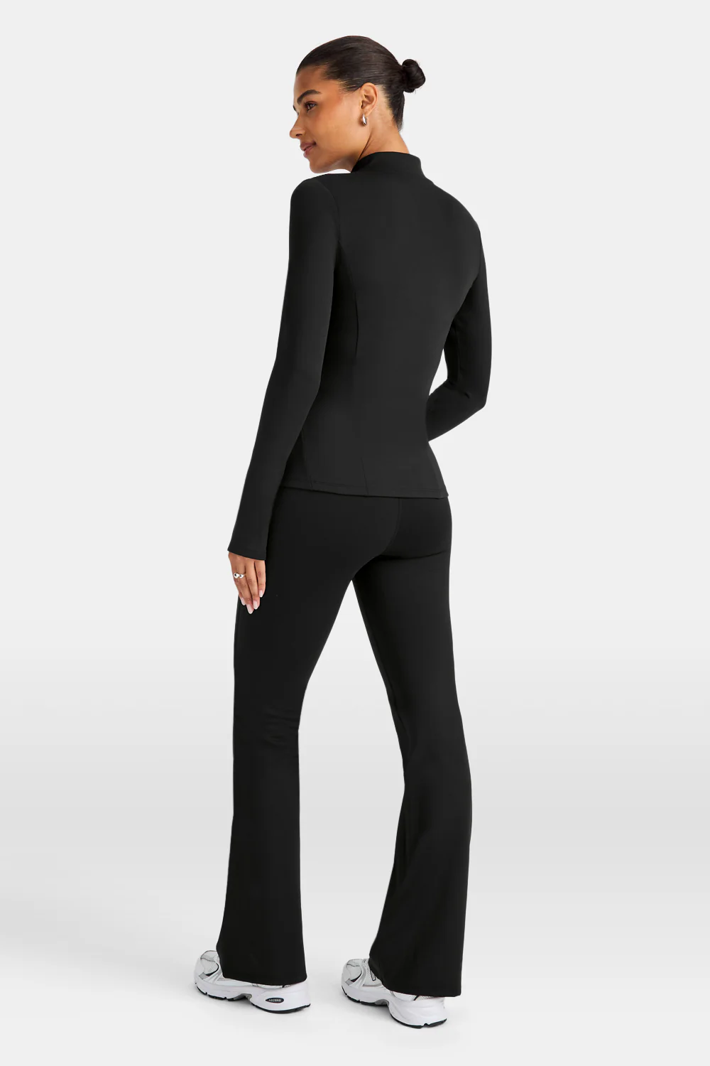 SkinLuxe Fleece Zip Through Jacket - Shadow Black - Image 5