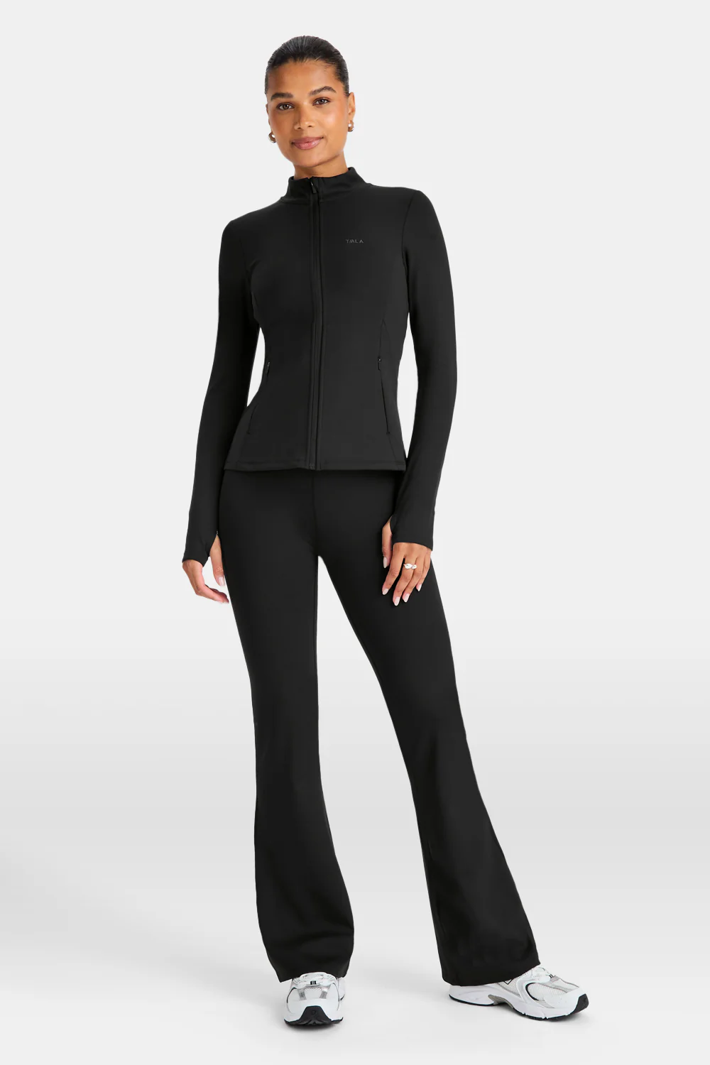 SkinLuxe Fleece Zip Through Jacket - Shadow Black - Image 6