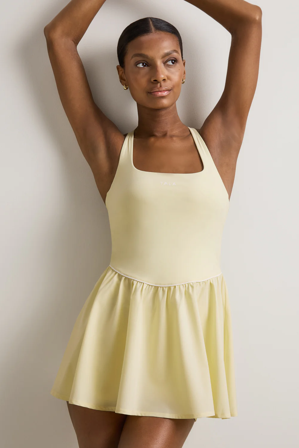 SkinLuxe Floaty Active Dress - Lemon Yellow