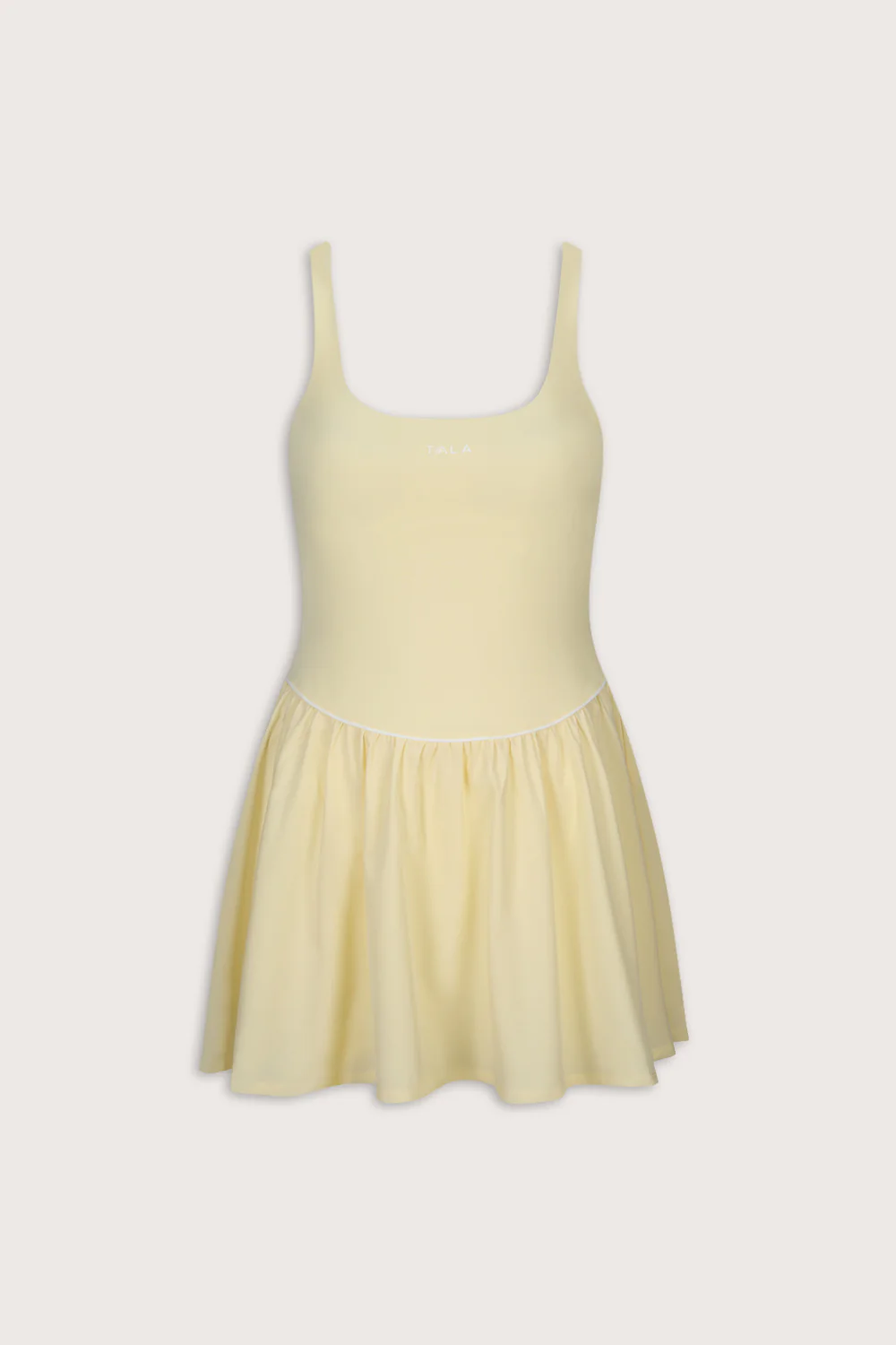 SkinLuxe Floaty Active Dress - Lemon Yellow - Image 2