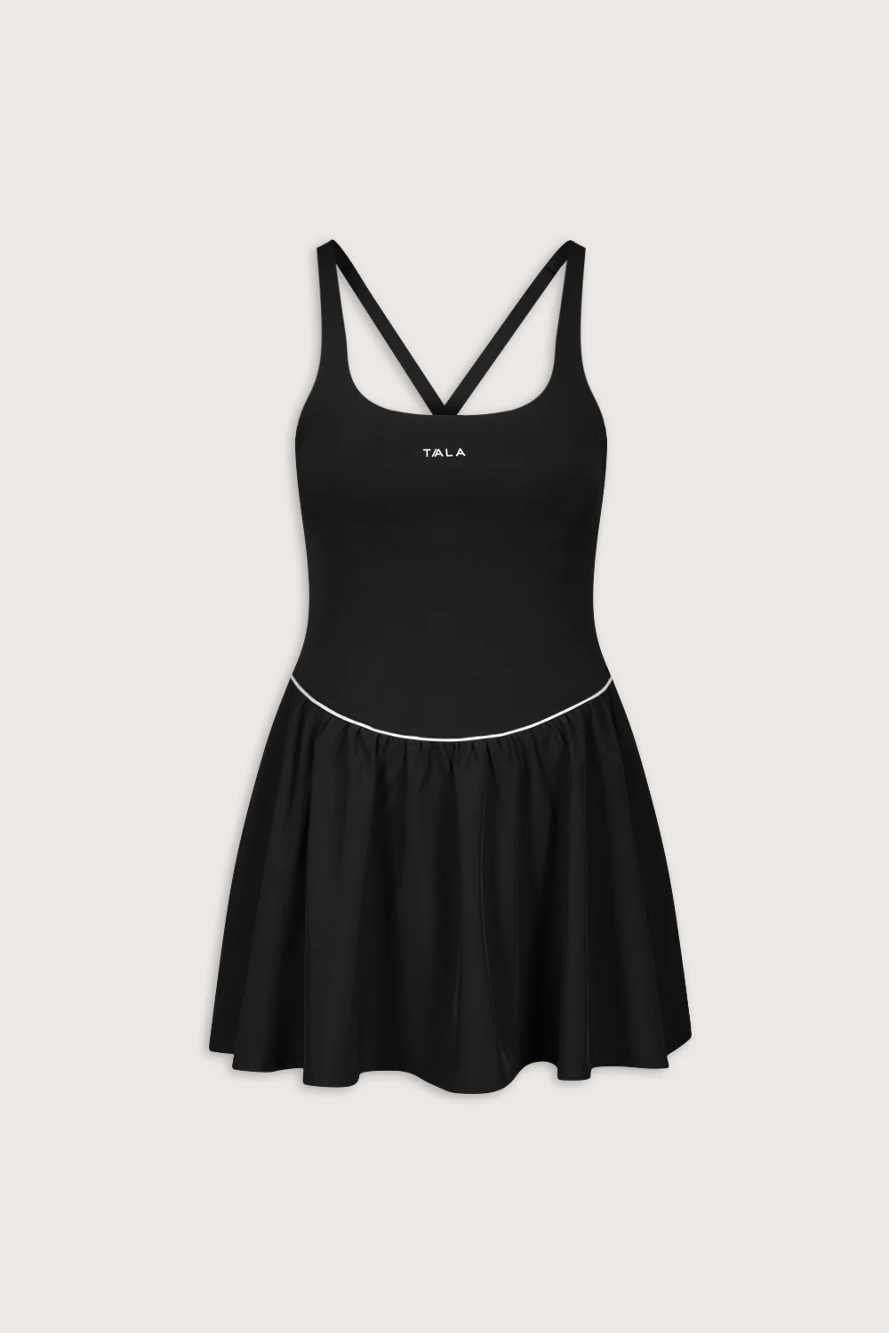 SkinLuxe Floaty Active Dress - Shadow Black - Image 2