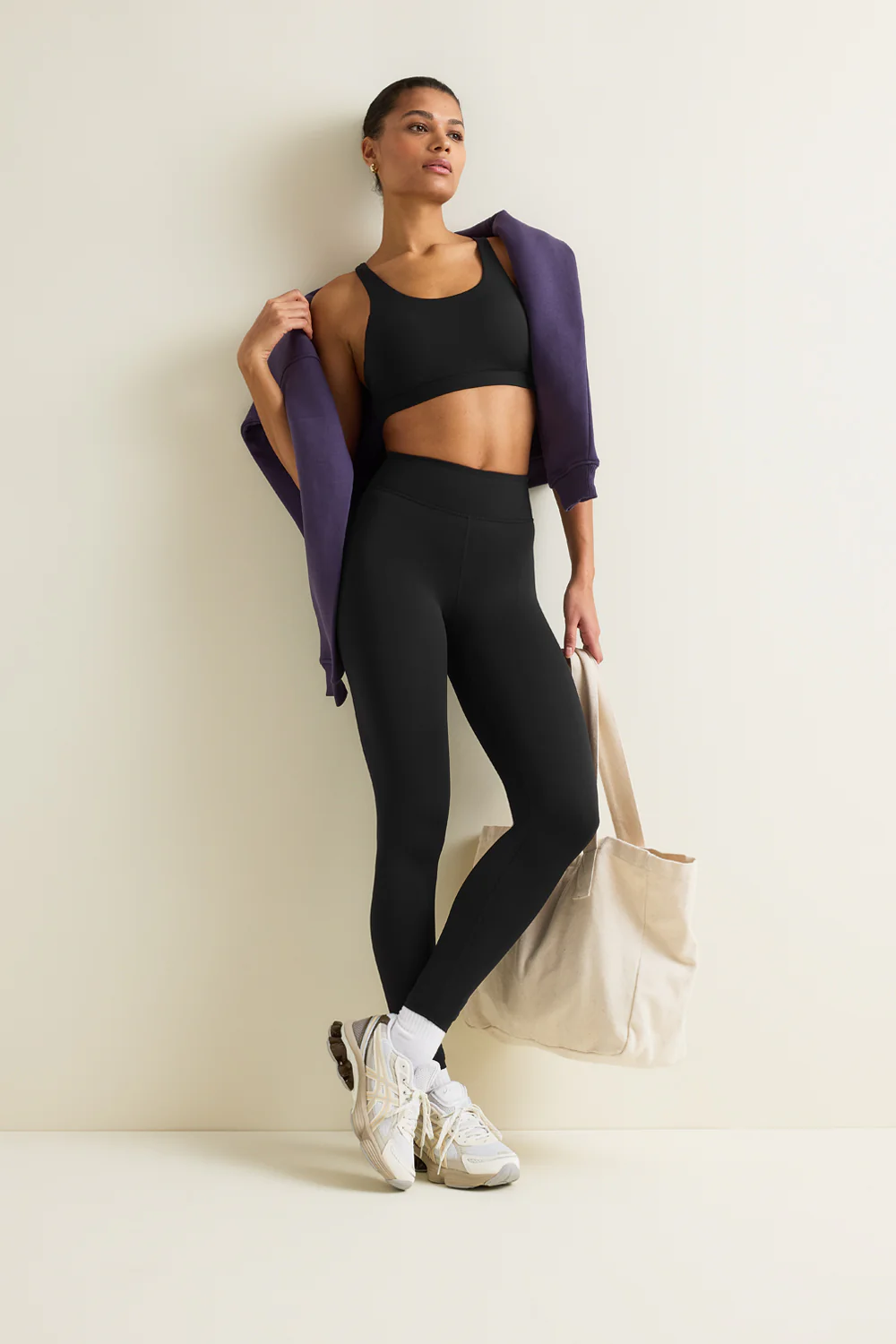 SkinLuxe High Waisted Legging - Shadow Black - Image 5
