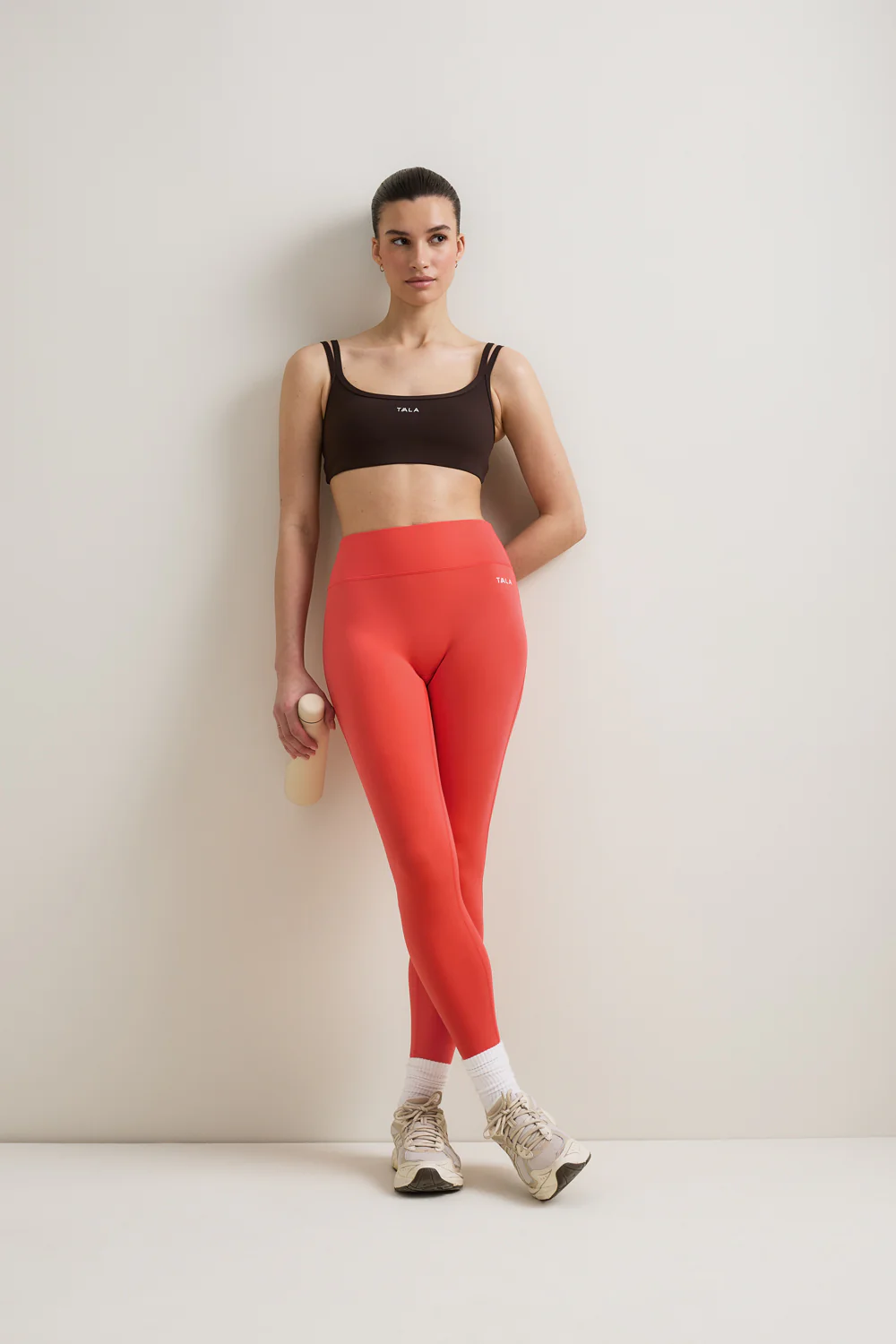 SkinLuxe No Front Seam Legging - Coral - Image 3