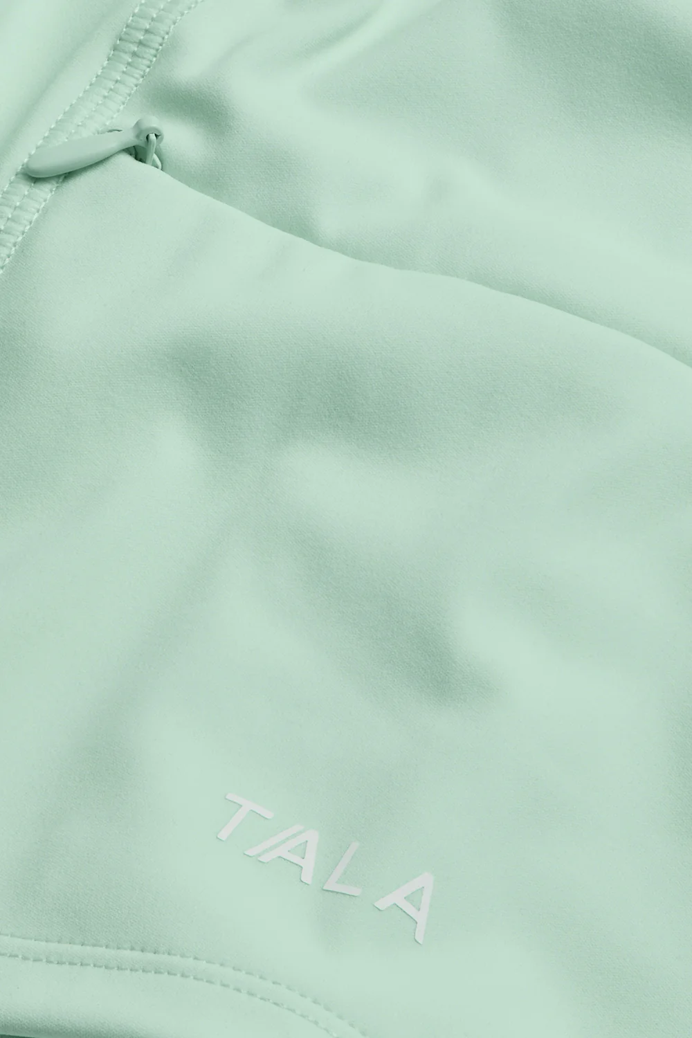 SkinLuxe Sleeveless Zip Through Running Top - Soft Mint - Image 6