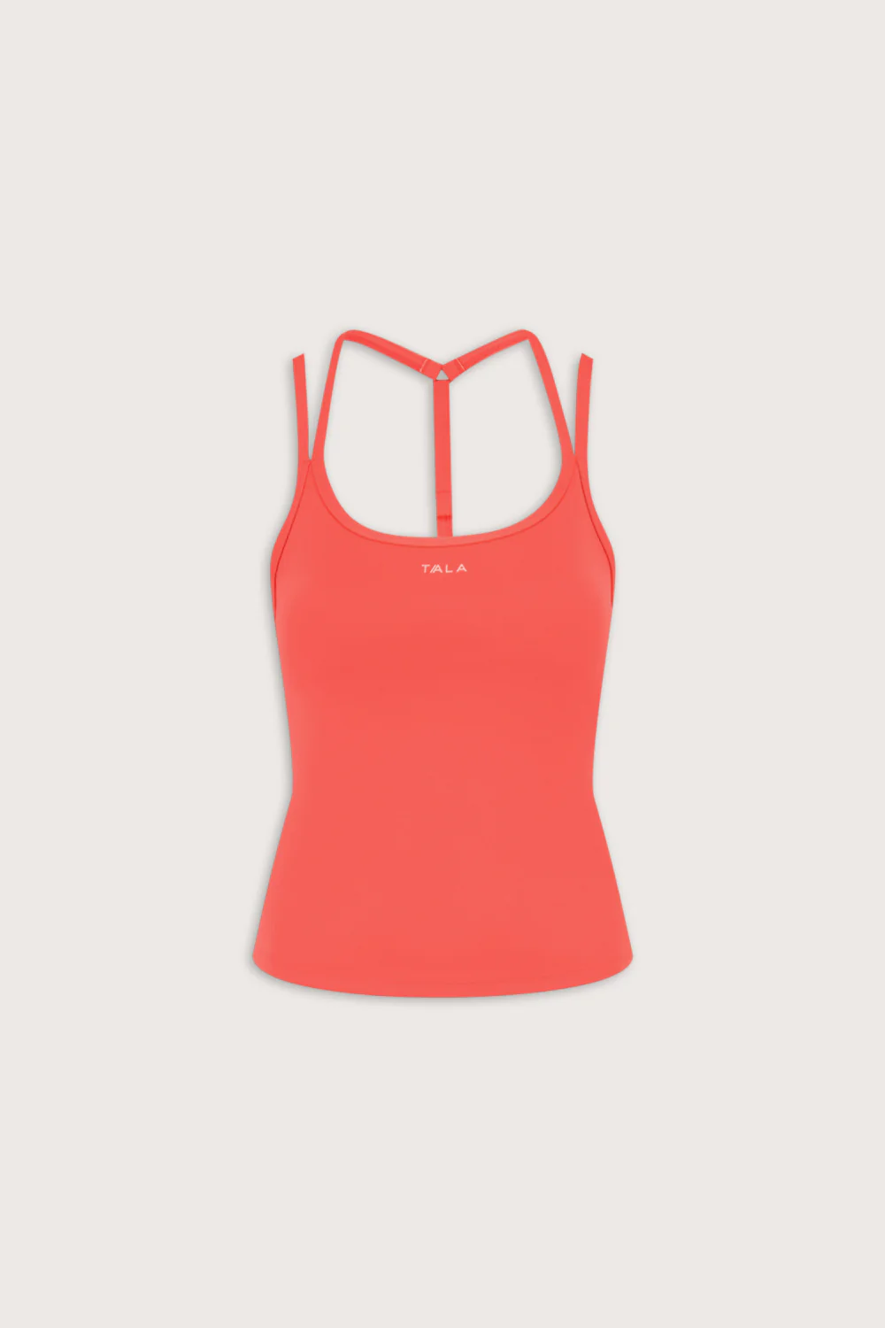 SkinLuxe Split Strap Vest - Coral - Image 2