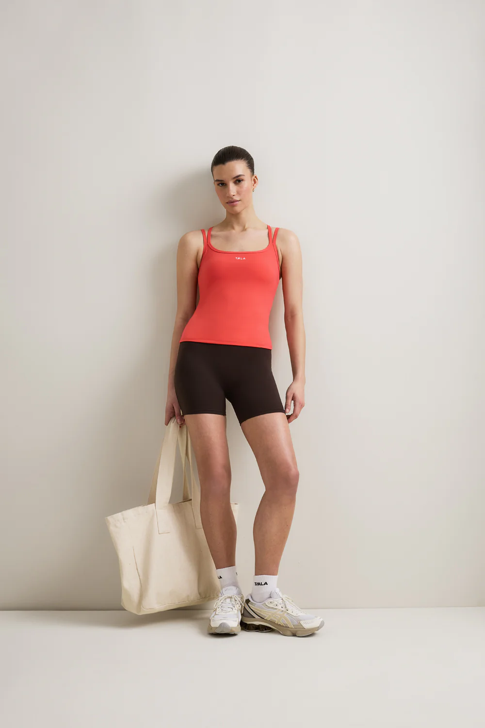 SkinLuxe Split Strap Vest - Coral - Image 3