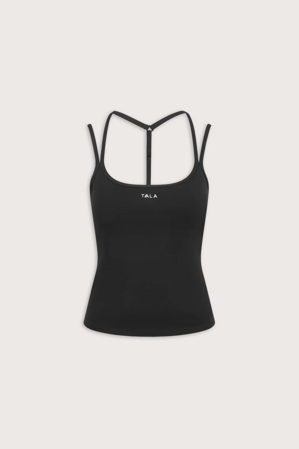 SkinLuxe Split Strap Vest - Shadow Black - Image 2