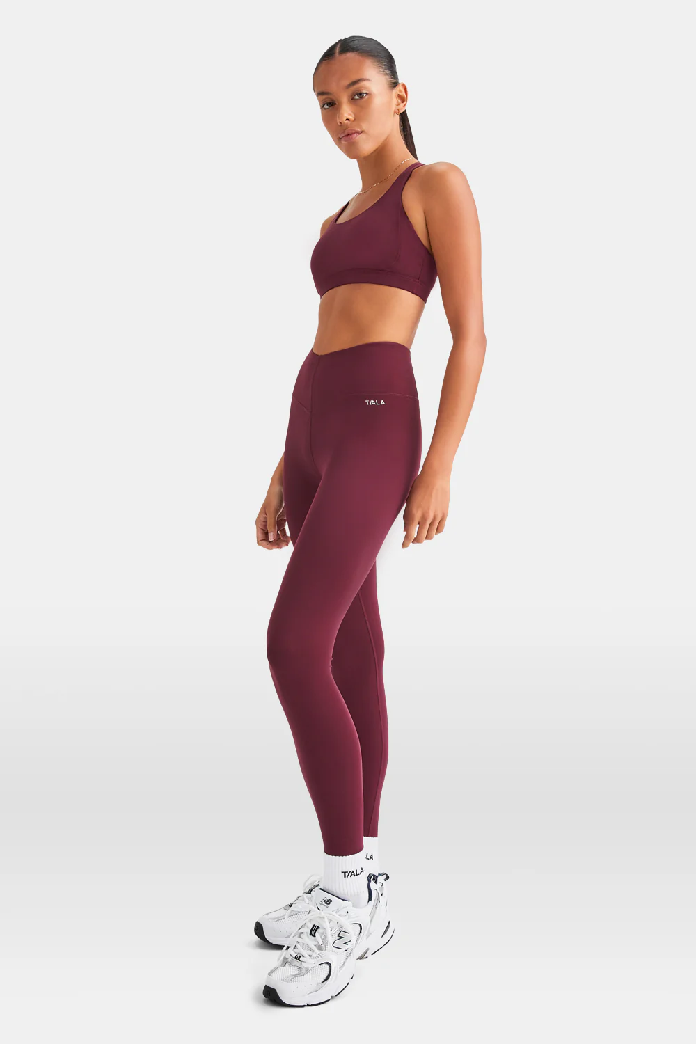 SkinLuxe Tank Sports Bra - Burgundy - Image 10
