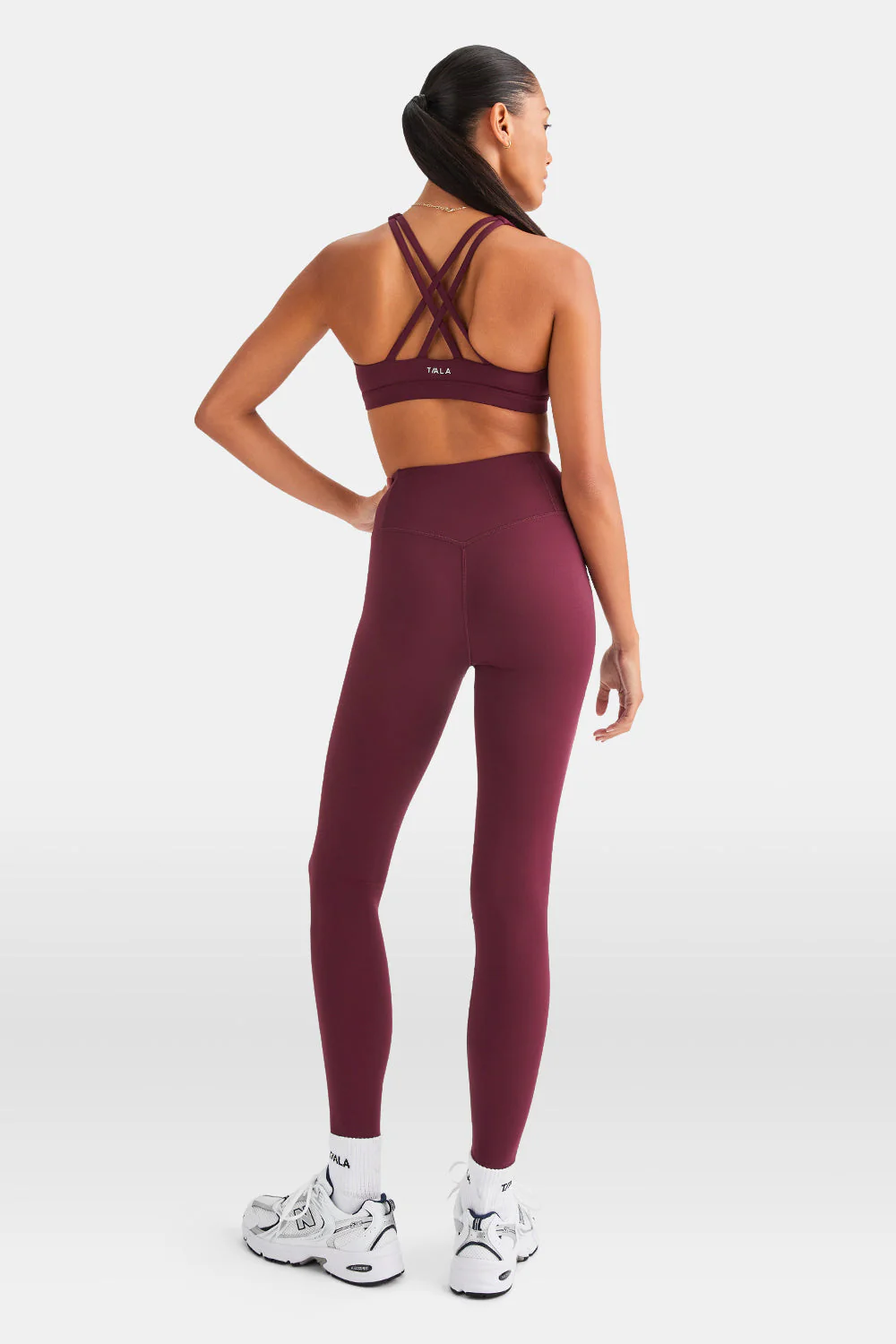 SkinLuxe Tank Sports Bra - Burgundy - Image 5