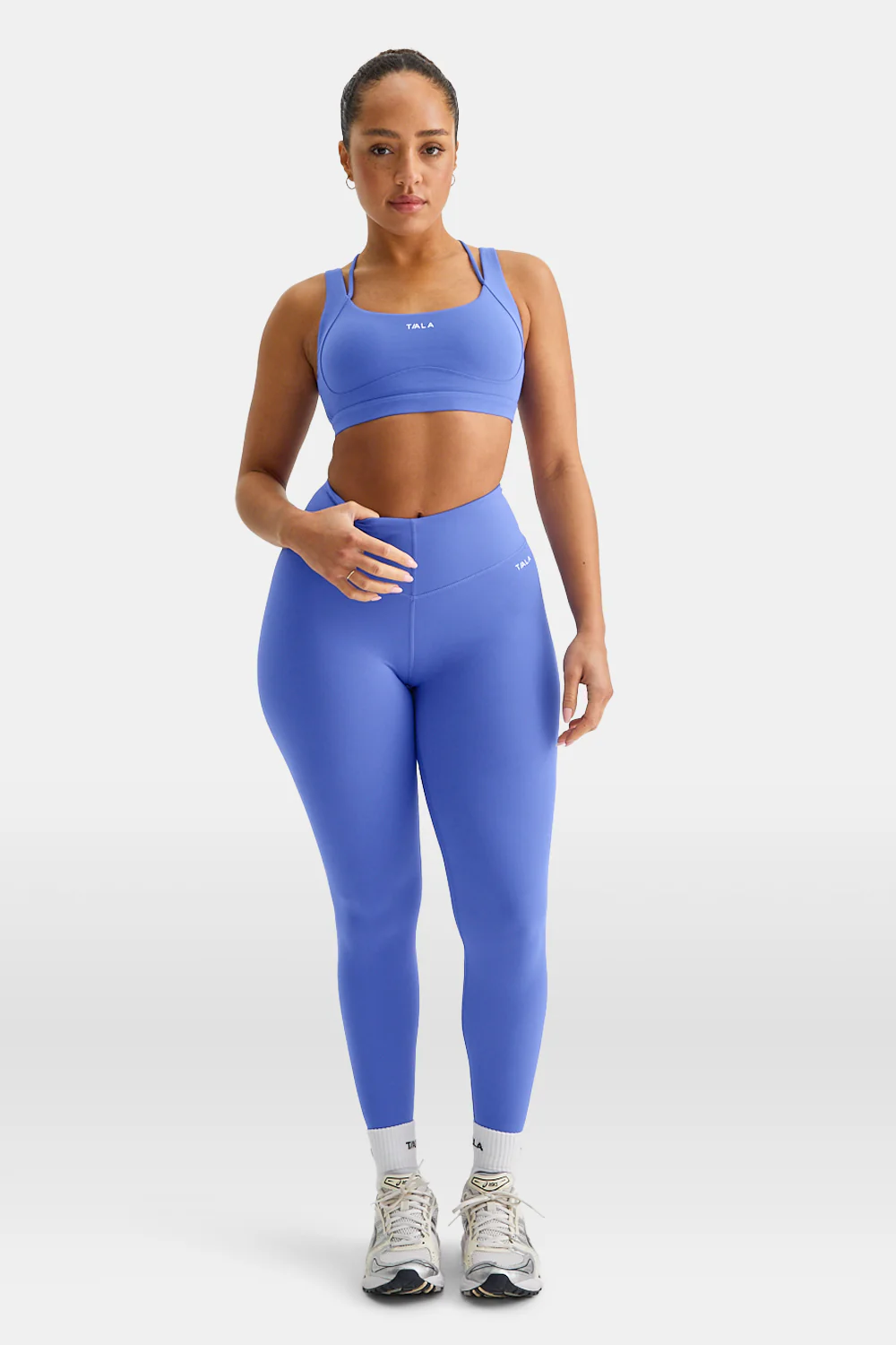 SkinLuxe V-Waist Legging - Iris Blue - Image 3